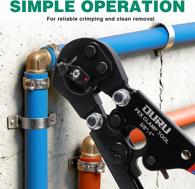 OURU PEX Crimping Tool Kit, Cinch & Remove, 3/8" to 1", - Image 7