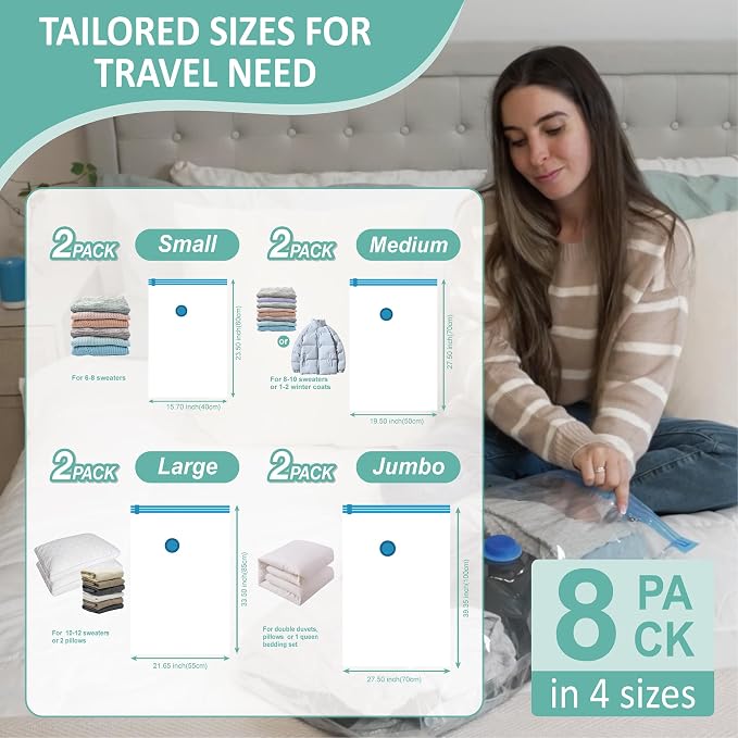 Cozy Essential Travel Vacuum Clothes Bags - Image 4