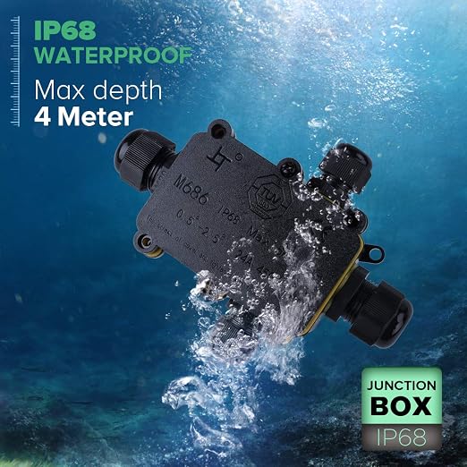 La Vane IP68 Waterproof 4 Way Electrical Junction Box - Image 5