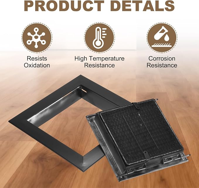 PATIKIL 18" x 18" Return Air Vent Cover, Aluminum Alloy Return Air Grille - Image 3