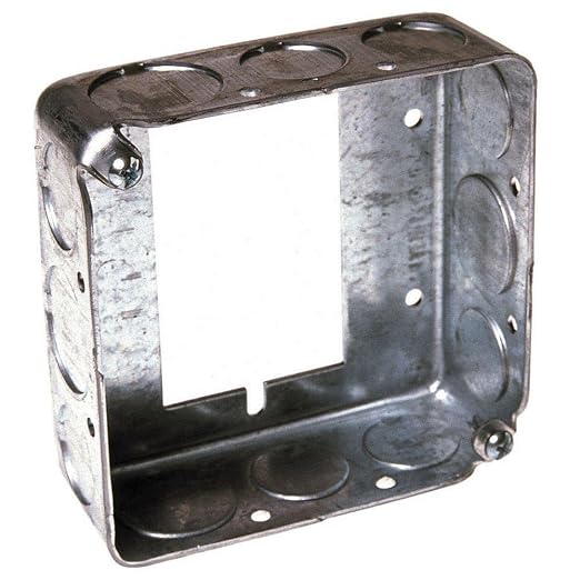 Hubbell-Raco 187 Square Extension Ring, Attaches to Switch Boxes, 1-1/2" Depth by Raco