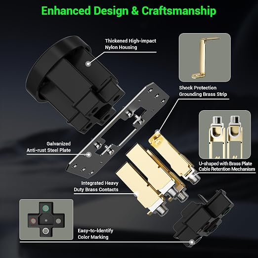 50 Amp EV Charging Receptacle/Nema 14-50 EV Outlet: Heavy Duty Straight Blade - Image 4
