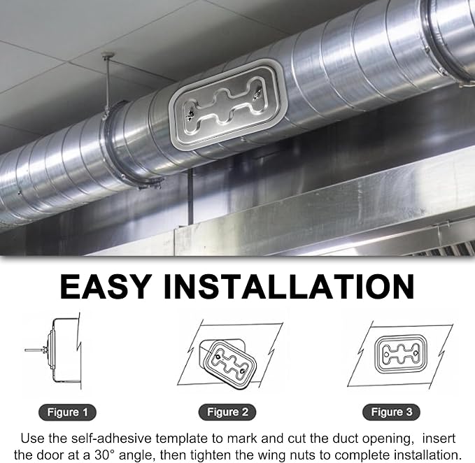 Duct Access Door 12” x 8” High Temperature Grease Duct Access Door - Image 5