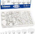 Tnisesm 255Pcs 8 Sizes Nylon Plastic Hole Plugs 1/4" 5/16" 3/8" 1/2" 5/8" 3/4" by Tnisesm
