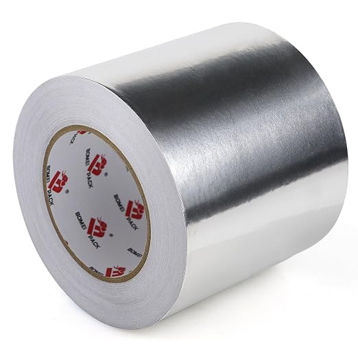 BOMEI PACK Aluminum Foil Tape, Heavy Duty Metal Duct Tape, High Temperature by BOMEIPACK