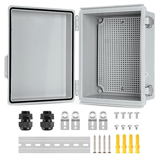 IP67 Outdoor Electrical Junction Box Waterproof 8.7''x6.7''x4.3 | Weatherproof by JOISYOYA