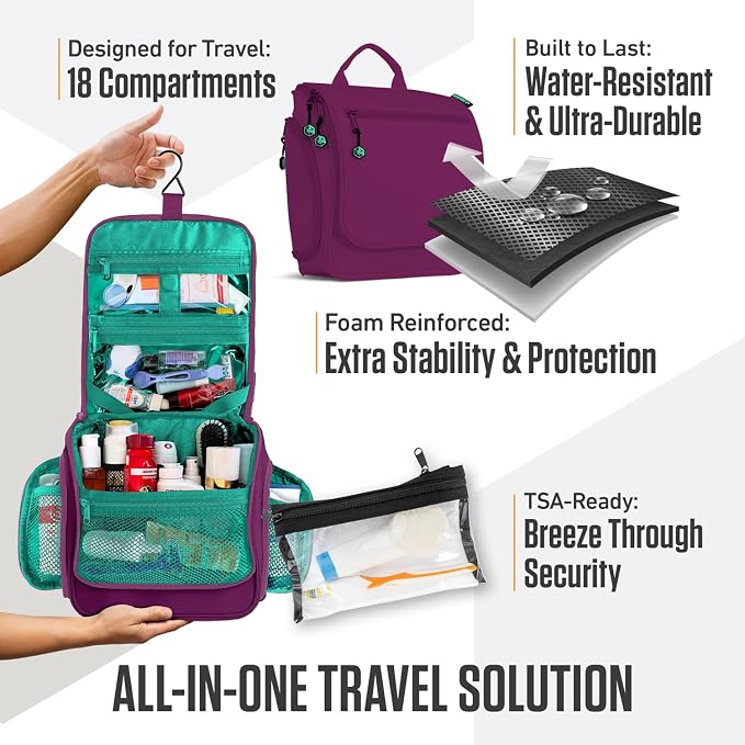 VENTURE 4TH Hanging Travel Toiletry Bag - Image 5