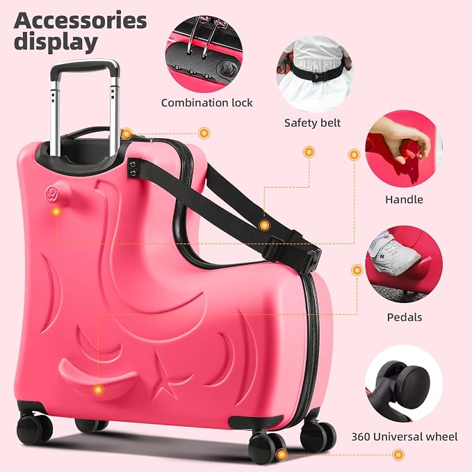 Ride on Hard Shell Kids Luggage - Image 5