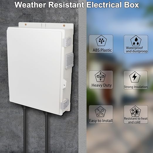 Outdoor Electrical Junction Box, Ventilation and Heat Dissipation ABS Plastic - Image 2
