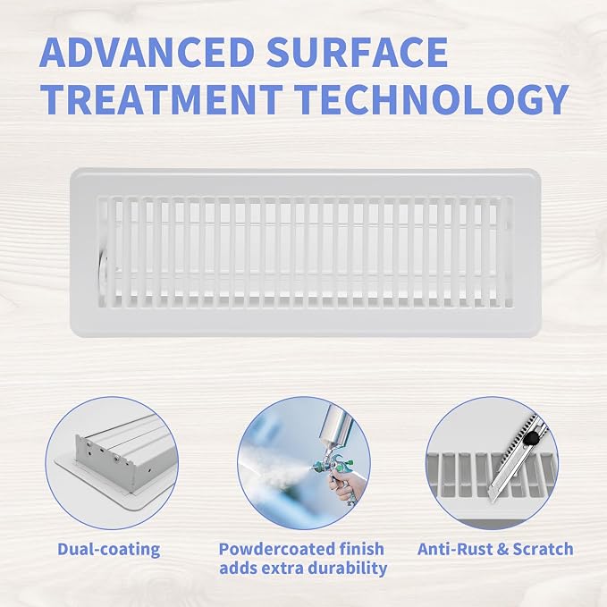 Howeall 4x14 Inch Floor Register - Image 3