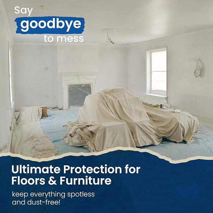 REDIBLUE Canvas Drop Cloth 4 x 12 feet - Image 5