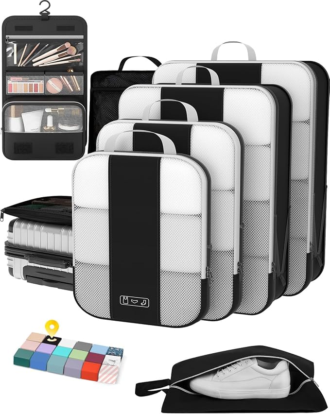 8 Set Compression Packing Cubes by OlarHike