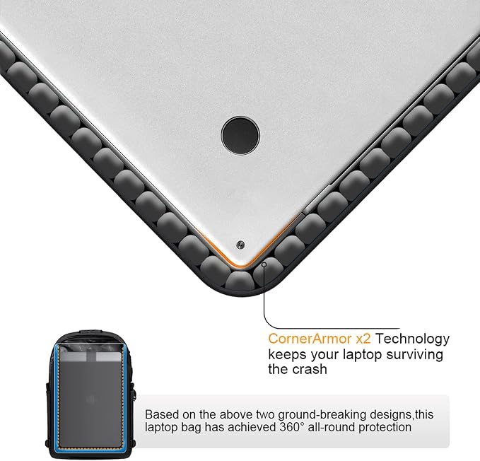 Tzowla Travel Laptop Backpack Water Resistant Anti-Theft Bag - Image 4