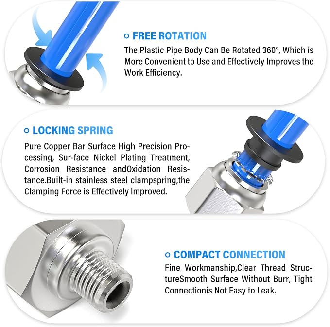 TAILONZ PNEUMATIC Male Straight 4mm Tube OD x M6 Thread Push to Connect - Image 4