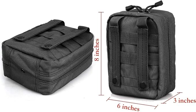 Carlebben EMT Pouch MOLLE Ifak Pouch Tactical MOLLE Medical First Aid Kit - Image 5