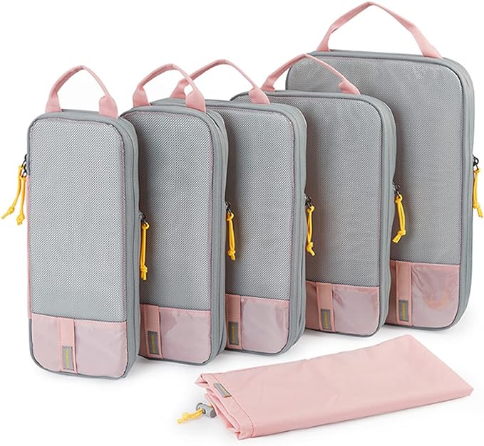 BAGSMART 6 Set /4 Set/2 Set Compression Packing Cubes by BAGSMART