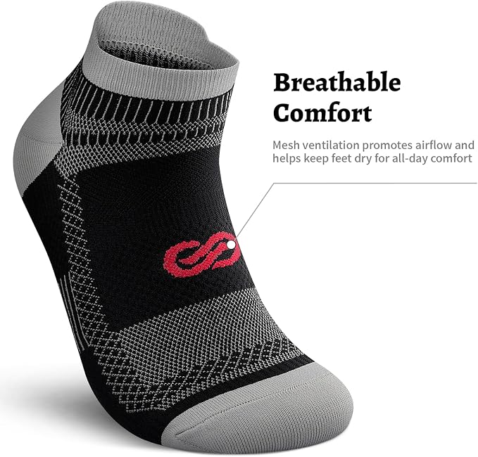 PAPLUS Ankle Compression Sock for Men and Women 2/4/6 Pairs, Low Cut - Image 5