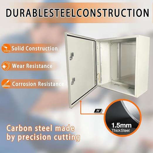 NBCYUNER 24x20x10 Electrical Enclosure Box NEMA 4 Outdoor Enclosure, IP66 - Image 3