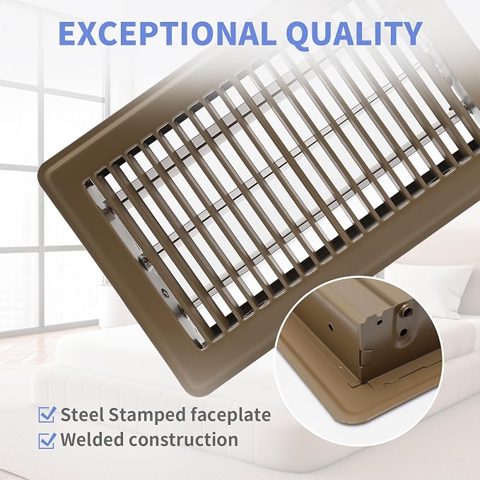 Howeall 6x10 Inch Floor Register 2 Pack - Image 2