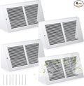 Honeydak 4 Pack Baseboard Register Vent Covers 12" x 6" Duct Opening by Honeydak