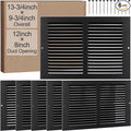Blulu 6 Pack Fit for 12 x 8 Inch Duct Opening Return Air Vent Cover by Blulu