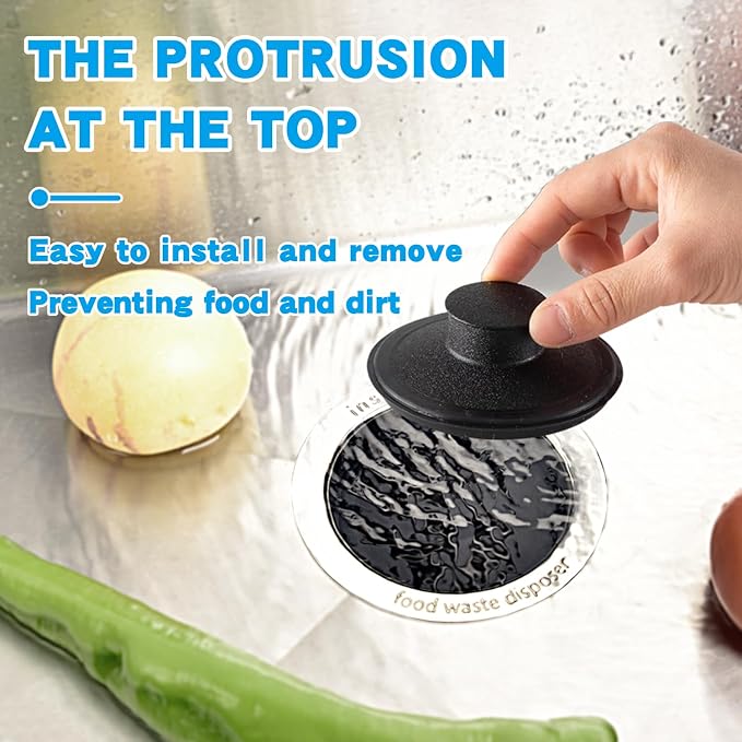 Garbage Disposal 3 3/8" Splash Guard Rubber Sink Baffle Replacement Insert - Image 4