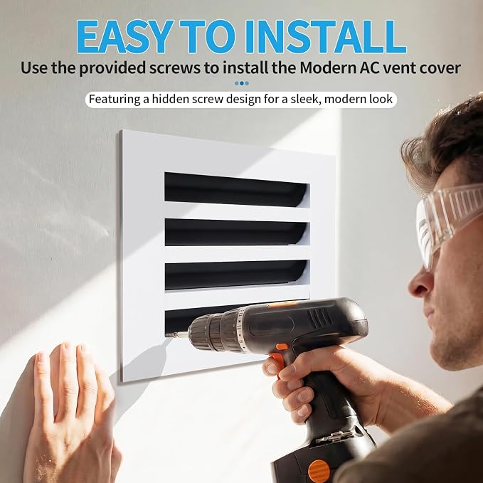 8x8 Modern AC Vent Cover, Decorative Air Vent Register Grille - Image 4