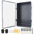 Electrical Junction Box, IP67 Waterproof Outdoor Box ABS Plastic Enclosure by Qukipet