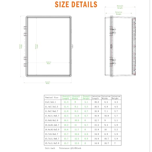 Electrical Junction Box, IP67 Waterproof Outdoor Box ABS Plastic Enclosure - Image 7