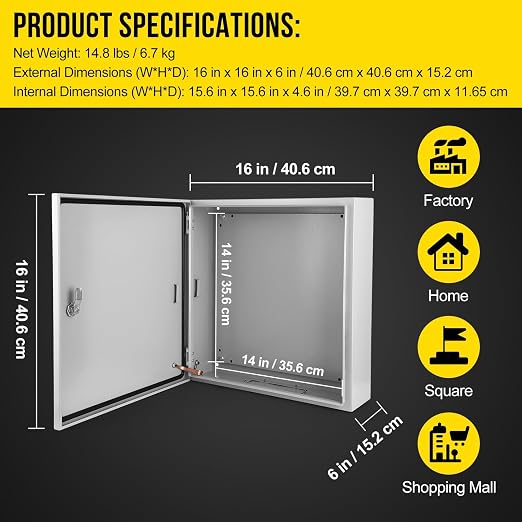 Garvee Outdoor Electrical Box, NEMA 4X Electrical Enclosure Box IP66 Waterproof - Image 4