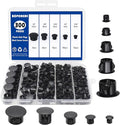 300 PCS 5 Sizes Nylon Plastic Hole Plugs, 1/2 Inch Round Hole, Snap in Knockout by BOPOREAE