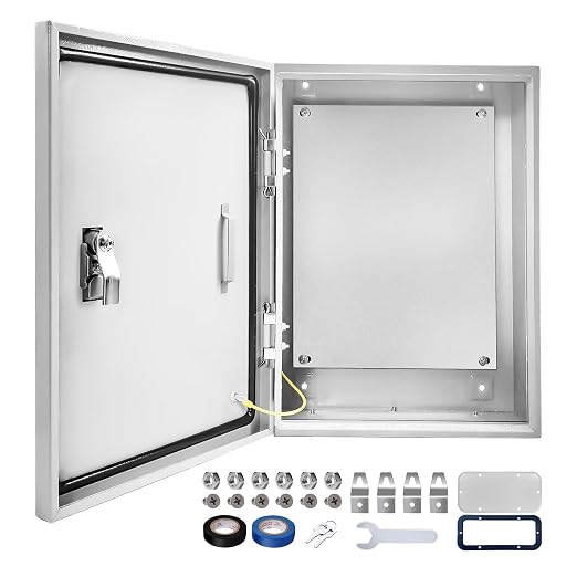 Electrical Junction Box 24x16x10, NEMA 4X IP66 Steel Enclosure Box | 1.5mm steel by CXCESNS