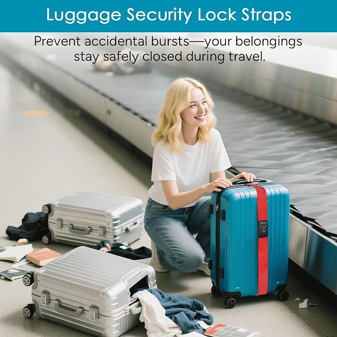 Travel Inspira Luggage Straps for Suitcases - Image 3