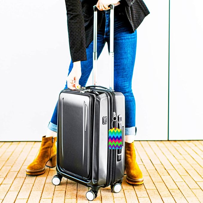 Luggage Tags for Suitcases-Colorful Luggage Tag 4 Pack - Image 5