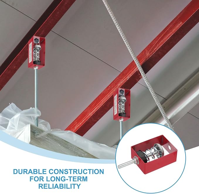PATIKIL Ceiling Spring Vibration Isolator Hangers, 4 Pack 44lbs Mechanical - Image 4