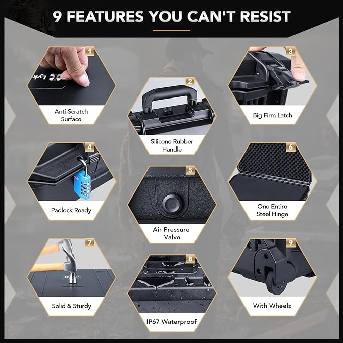 Lykus HC-5120 Waterproof Hard Case - Image 5