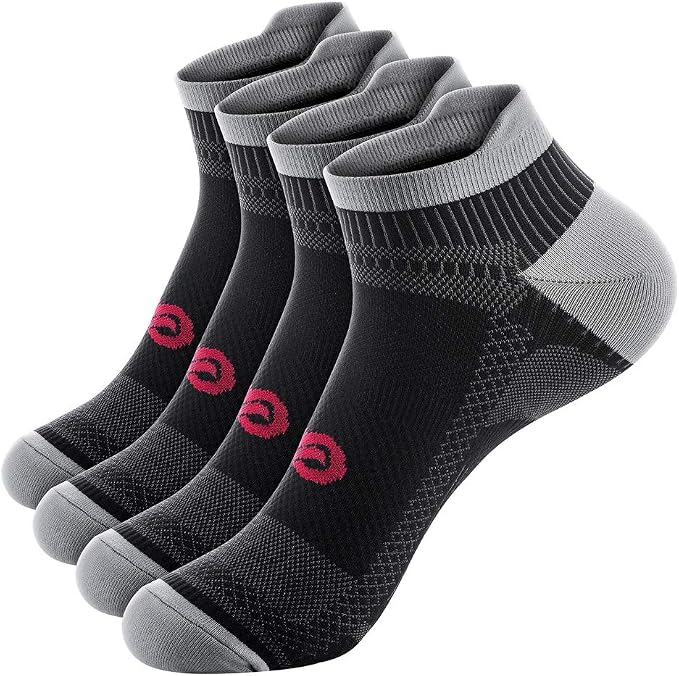 PAPLUS Ankle Compression Sock for Men and Women 2/4/6 Pairs, Low Cut by PAPLUS