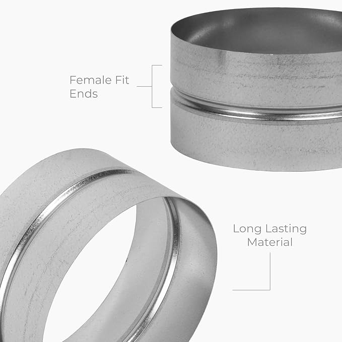 10 Inch Galvanized Metal Duct Connector - Image 4