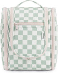 Narwey Small Checkered Hanging Travel Toiletry Bag by Narwey