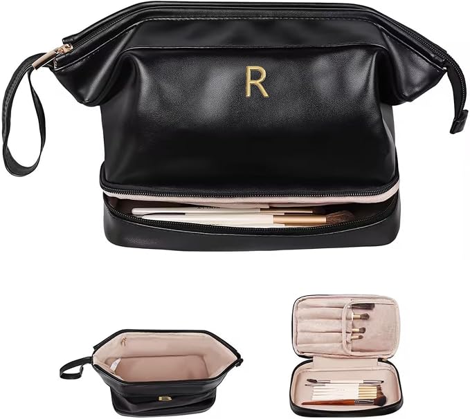 Make Up Bag-Initial Makeup Bags by Vogewood