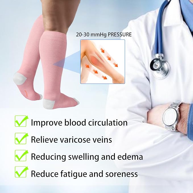 LEVSOX Viscose Made from Bamboo Compression Socks - Image 5