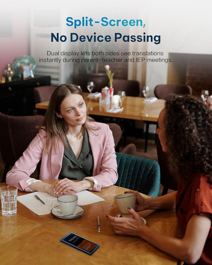 AI Language Translator Device — 60 Languages, Real-Time Split-Screen & Two-Way - Image 3