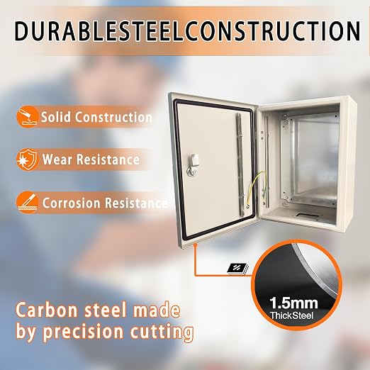 NBCYUNER 10x8x6 Electrical Enclosure Box NEMA 4 Outdoor Enclosure, IP66 - Image 6