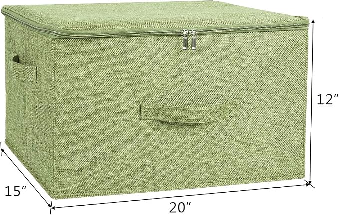ANMINY Storage Bins with Zipper Lids 51.9 Qt Lidded Fabric Storage Boxes - Image 3