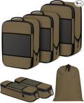 6 PCS Set Compression Packing Cubes by SDGFUI