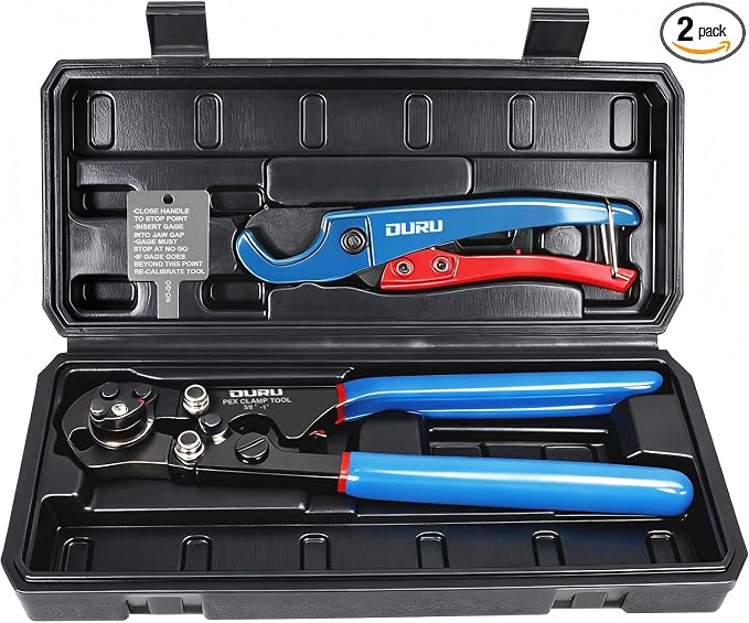 OURU PEX Crimping Tool Kit, Cinch & Remove, 3/8" to 1", by OURU