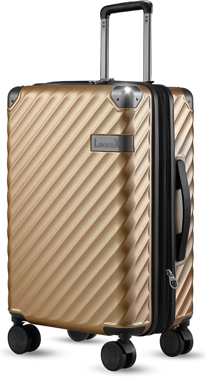 LUGGEX Luggage with Spinner Wheels, Polycarbonate Expandable Hard Shell Suitcase by LuggeXLUGGAGE