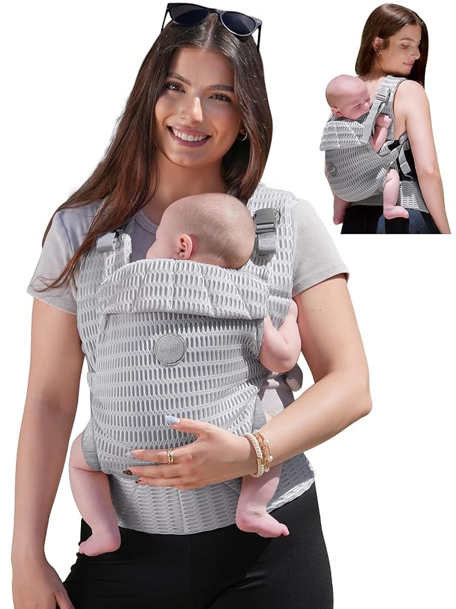 GROWNSY Baby Carrier Newborn to Toddler, Breathable Mesh Carrier by GROWNSY
