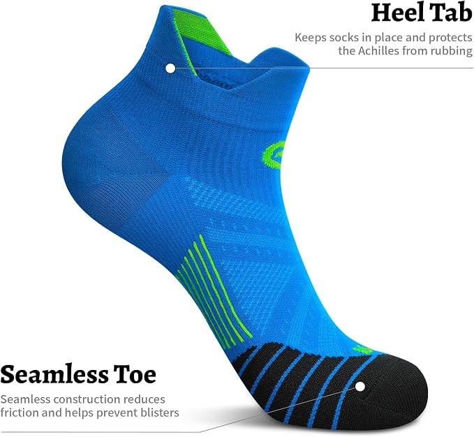 PAPLUS Ankle Compression Sock for Men and Women 2/4/6 Pairs, Low Cut - Image 6