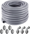 1/2inch 100ft Liquid-Tight Conduit and Connector Kit, Flex Conduit | Flexible by ANSGERY